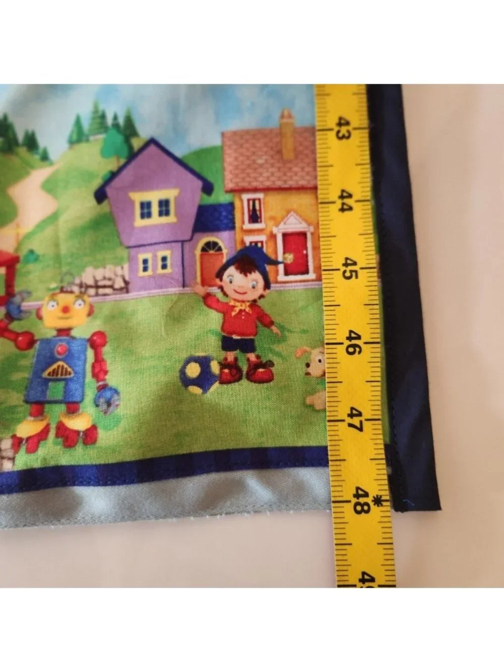 Vintage Noddy in Toyland Fabric Wall Hanging Organizer Pockets Toytown Decor